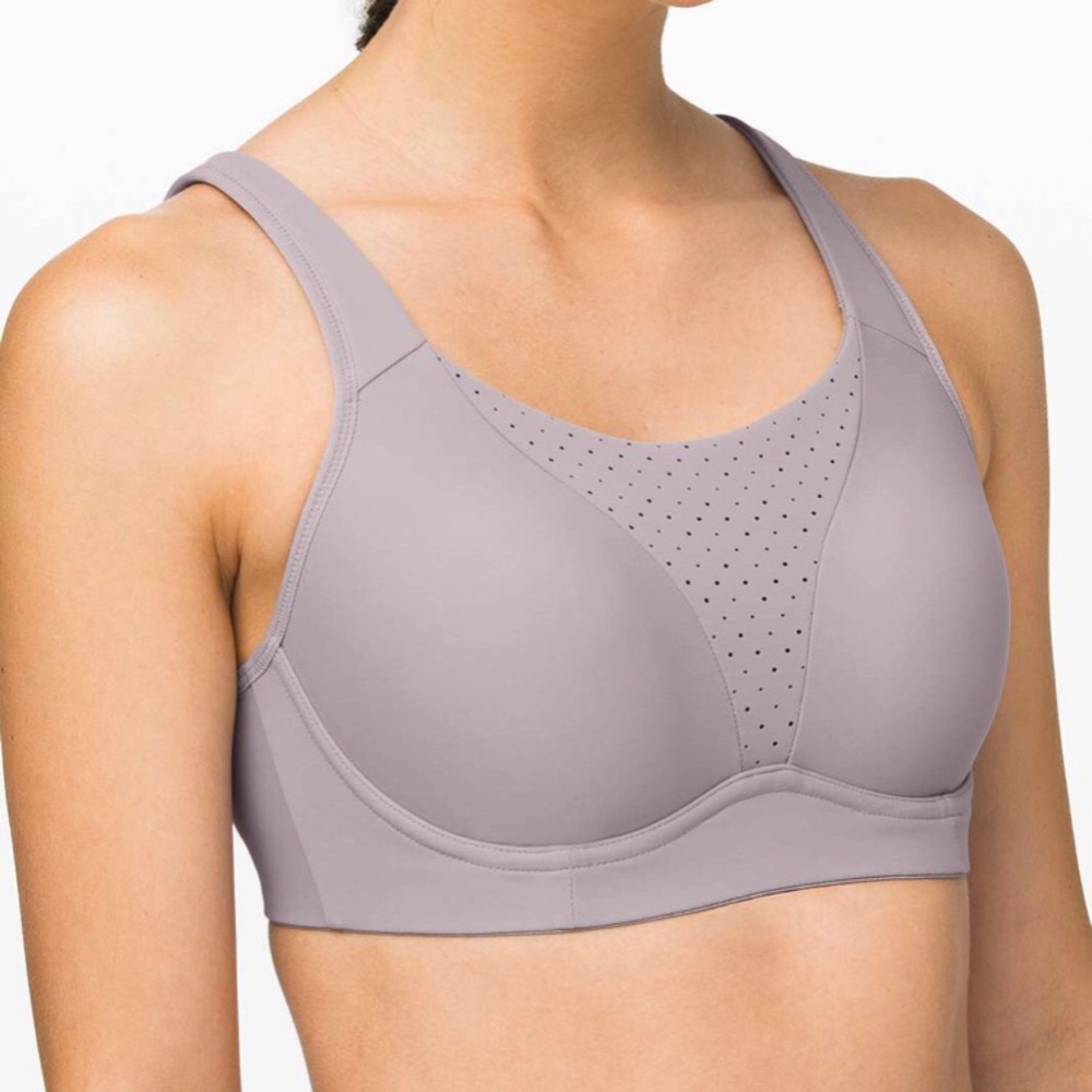 Lululemon Run Times Bra, 34E, Dark Chrome NWT